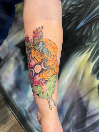 Explore black and gray tattoo ideas, creative tattoo ideas in Clarksville, available at Dark Raine Tattoo