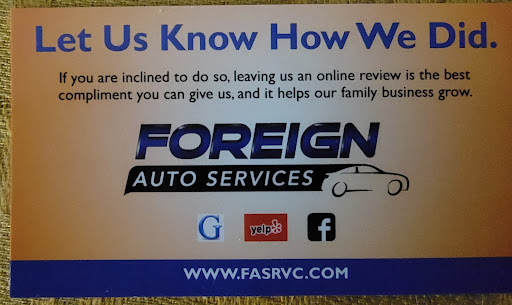 Auto Repair Shop «Foreign Auto Services», reviews and photos, 14512 Lee Rd, Chantilly, VA 20151, USA