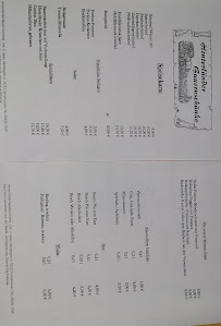 Menu du Gaststätte Hinterländer Bauernschänke à Dautphetal