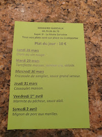 BRASSERIE CAFE MARGAUX à La Motte-Servolex menu