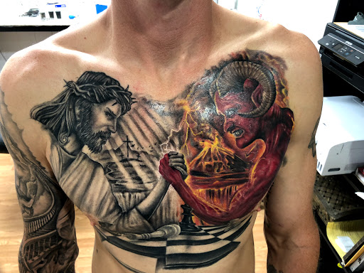 Explore daughters name tattoo ideas for dad, creative tattoo ideas in Sarasota, available at SEVEN SINS Tattoo Studio