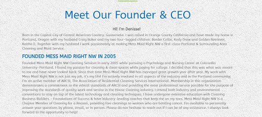 House Cleaning Service «Mess Maid Right NW», reviews and photos, 2820 SE Powell Blvd, Portland, OR 97202, USA