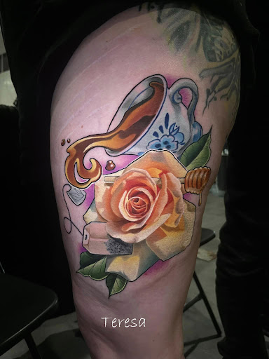 Explore jaws tattoo ideas, creative tattoo ideas in Sanford, available at Venom Ink Tattoo