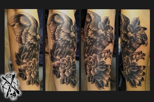 Explore submissive tattoo ideas, creative tattoo ideas in Sunbury, available at Knuckles & Needles Tattoo Parlor