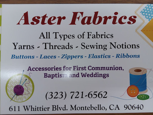 Fabric Store «Aster Fabrics», reviews and photos, 611 W Whittier Blvd, Montebello, CA 90640, USA