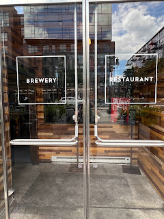 A row of beer taps