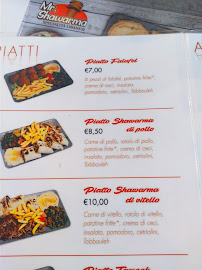 Mr. Shawarma à Turin menu