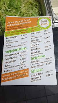 Menu du Tasty Kebab à Rosenheim