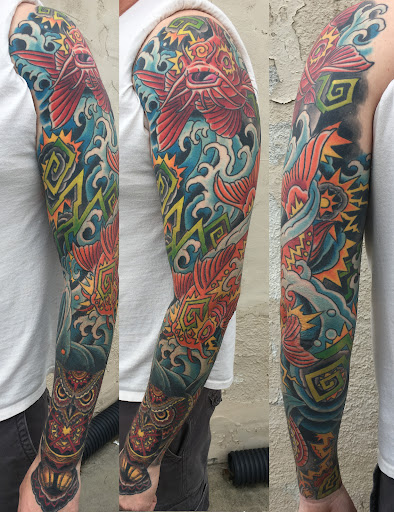 Explore cruise ship tattoo ideas, creative tattoo ideas in Swannanoa, available at Iron Wolves Tattoo