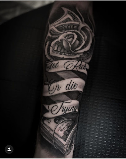 Find goth tattoo ideas for men for your next unique tattoo in Goose Creek at Red Kirin Tattoo