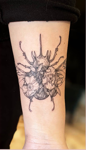 Explore abstract tattoo ideas, creative tattoo ideas in Charlotte, available at Canvas Tattoo & Art Gallery