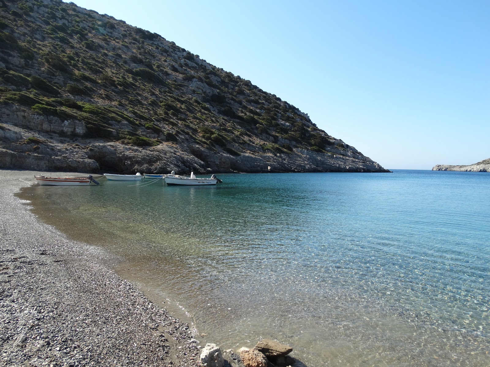 Paralia Avlonia'in fotoğrafı mavi saf su yüzey ile