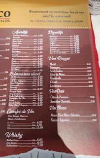 Restaurant San Marco à Stiring-Wendel menu