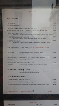 Restaurant Altitude à Lyon (le menu)