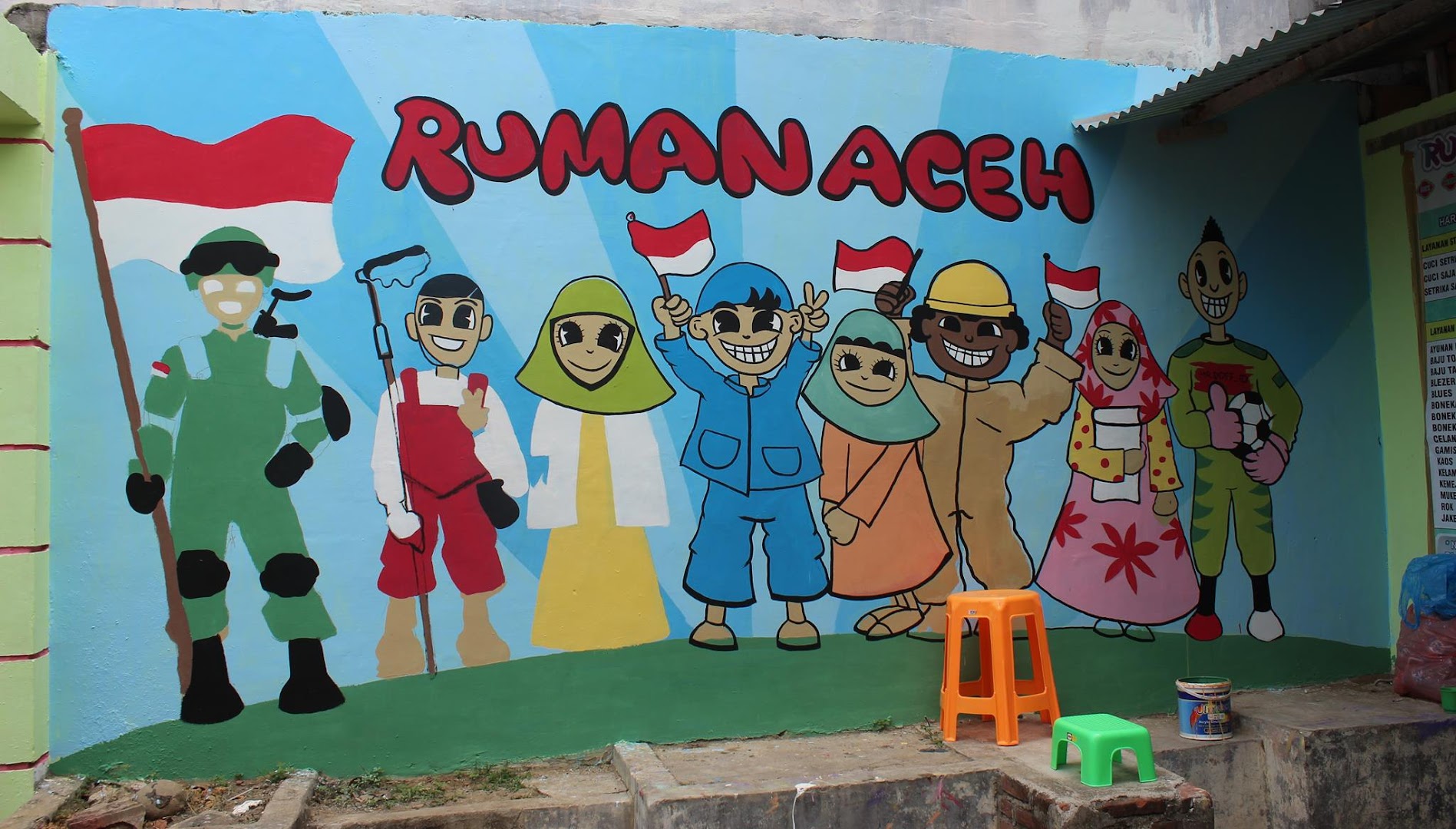 Gambar Ruman Aceh (rumah Baca Anak Nangro)