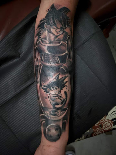 Explore monkey tattoo ideas, creative tattoo ideas in Augusta, available at Immaculate Ink Custom Tattoo