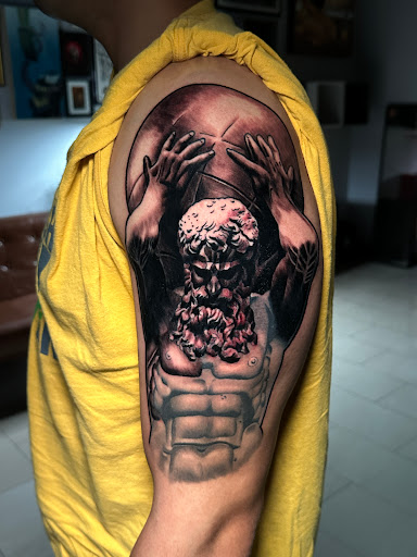 Explore ring tattoo ideas for couples, creative tattoo ideas in Atlanta, available at Black Owl Tattoos