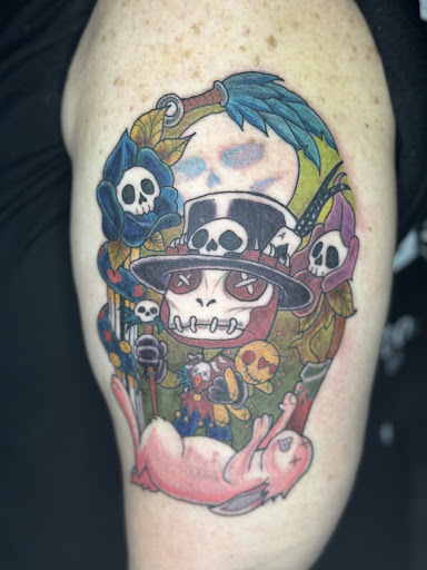 Explore twin sister tattoo ideas, creative tattoo ideas in Hartselle, available at Ethereal Alchemy Tattoo Collective