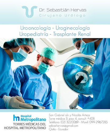 Opiniones de Dr. Sebastián Hervas - Cirujano Urólogo en Quito. Urólogos en Quito. Urólogo Quito. en Quito - Cirujano plástico