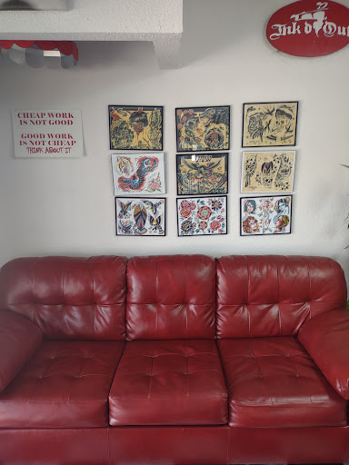 Explore dog tattoo ideas for men, creative tattoo ideas in Fort Morgan, available at InkD Out Tattoo & Piercing