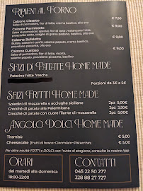 Carte du 18 15 pizza e sfizi à Pedemonte