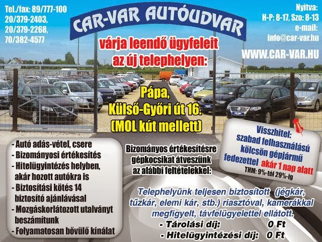 Car-Var Autóudvar - Pápa