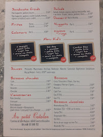 Menu du Petit catalan à Canet-en-Roussillon