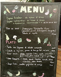 Carte du Mille et une saveurs sauvages restaurant bio végétalien et sans gluten à Ajaccio