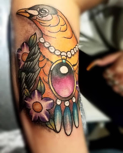 Explore samson tattoo ideas, creative tattoo ideas in Roanoke, available at Saint Cecilias Art Studio