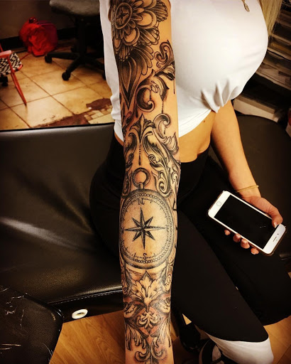 Explore chest tattoos ideas, creative tattoo ideas in Saint Marys, available at Empire Tattoo