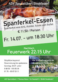 Restaurant ASV Sportstüberl à Sindelsdorf - menu / carte