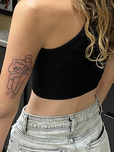 Explore first child tattoo ideas for dad, creative tattoo ideas in Oxford, available at Oxford Tattoo