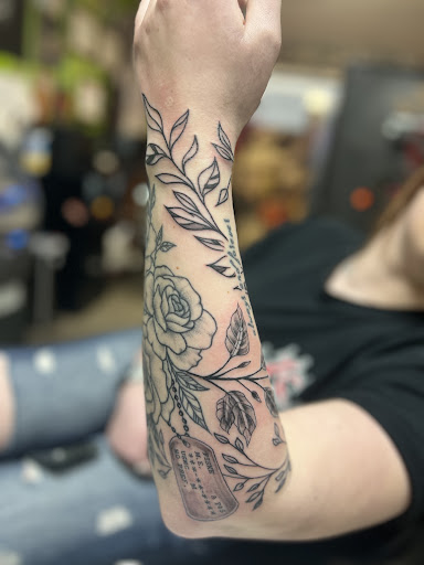 Explore tolkien tattoo ideas, creative tattoo ideas in Spokane, available at Platinum Rose Tattoo Studio