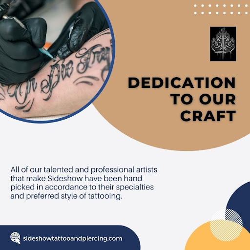 Explore crest tattoo ideas, creative tattoo ideas in San Diego, available at Sideshow Tattoo and Piercing
