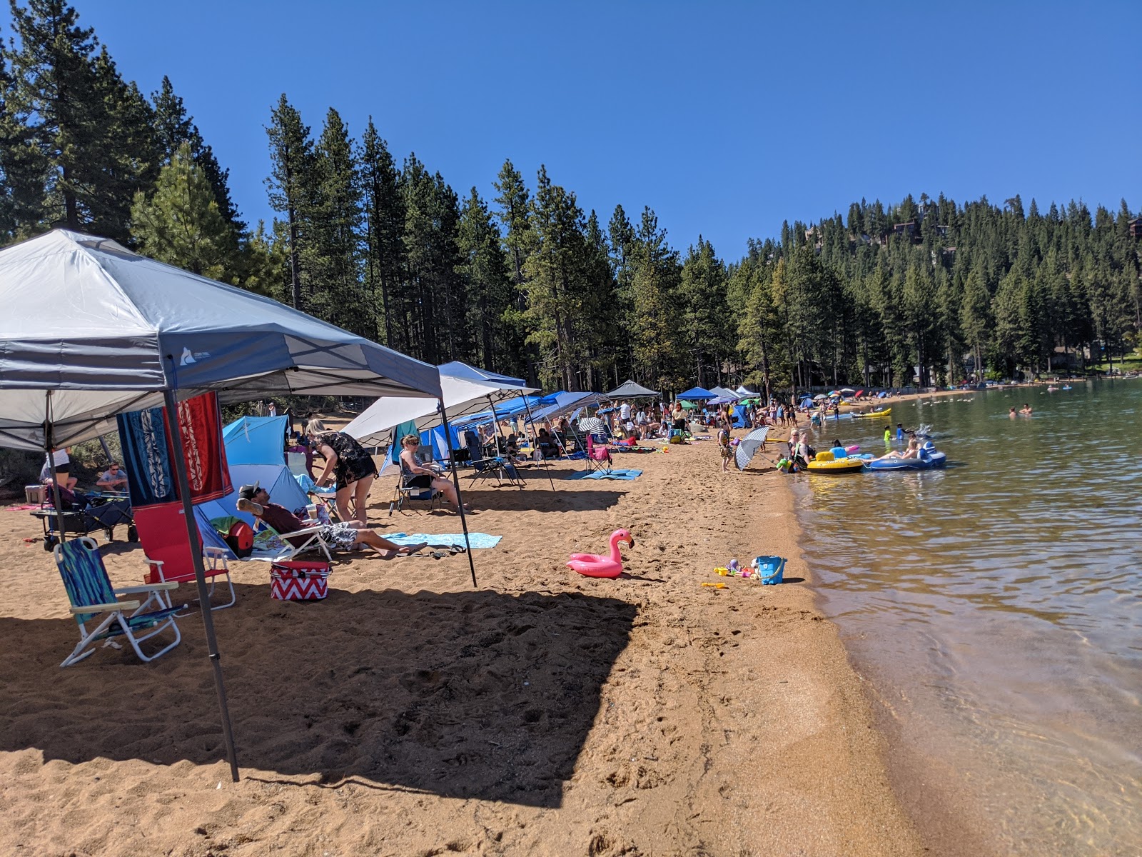 Photo of Zephyr Cove Resort Beach and the settlement