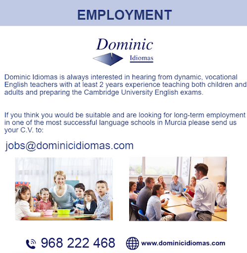 Dominic Idiomas SL | Academia de inglés Murcia, Escuela de inglés en Murcia,Murcia