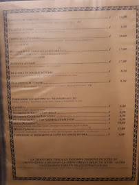 Trattoria la Palomba à Orvieto menu