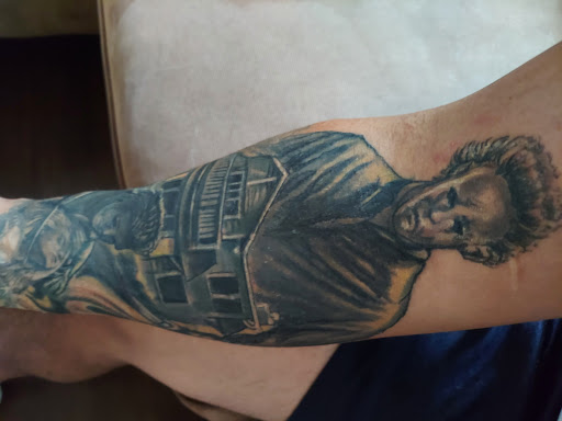 Explore arm tattoos ideas, creative tattoo ideas in Bullhead City, available at Belton Tattoo