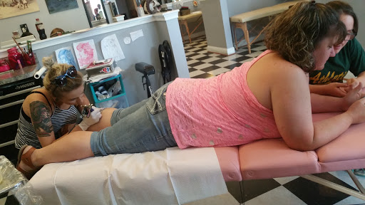 Explore heart break tattoo ideas, creative tattoo ideas in Martinsburg, available at Cherry Bomb Tattoo