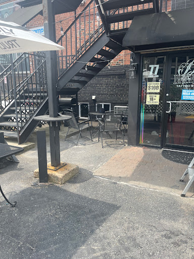 Explore pyramid tattoo ideas, creative tattoo ideas in Stamford, available at Big Dreams Studio