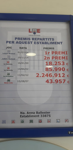 Administración De Lotería El Gall De La Sort en Porqueres