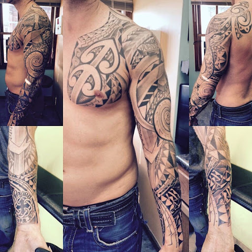 Explore cross tattoo idea, creative tattoo ideas in Saint Paul, available at Aloha Art Collective Tattoo