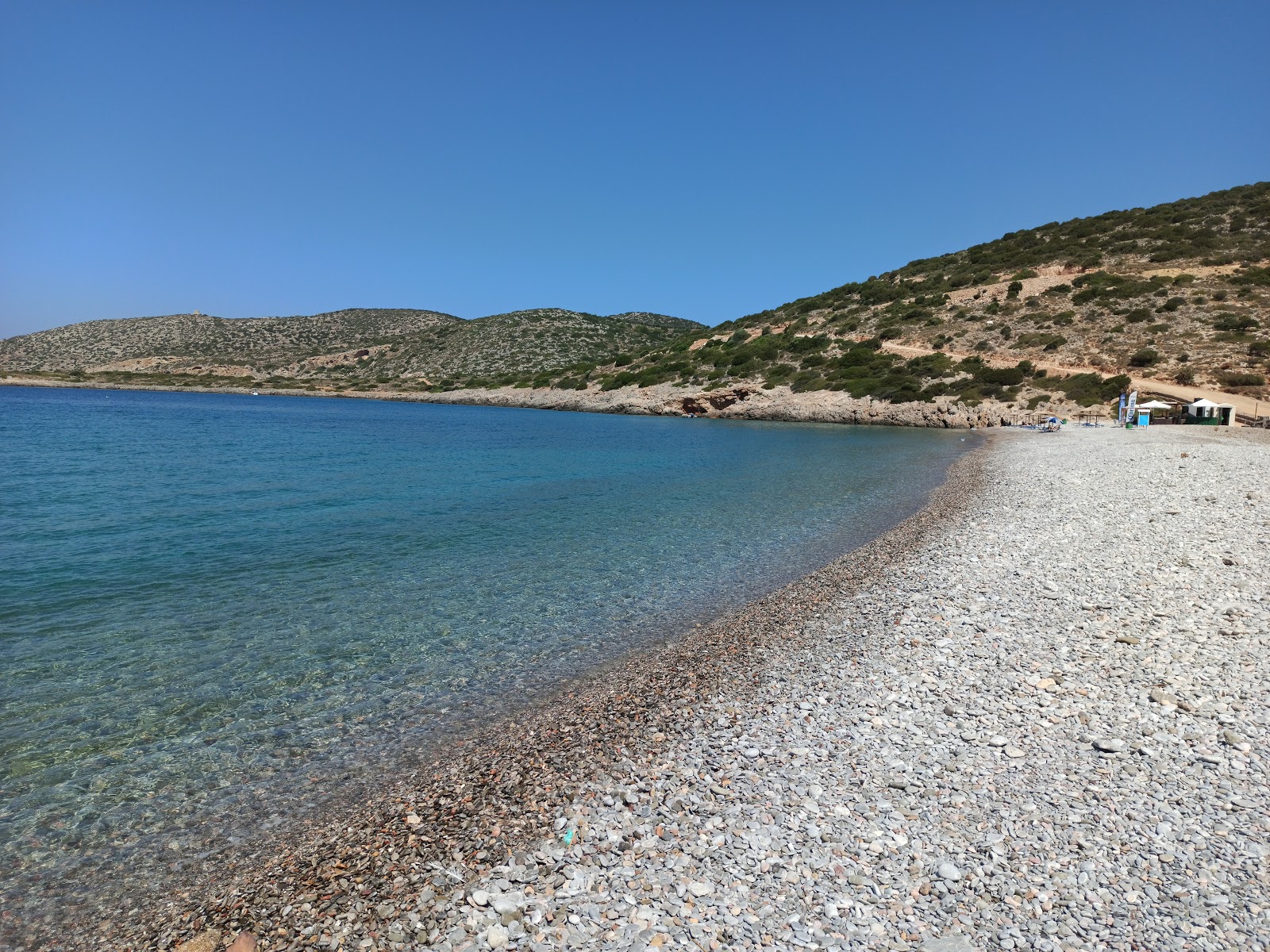 Photo of Salagona beach with turquoise pure water surface