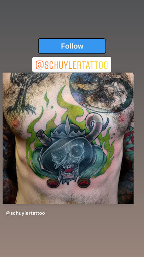 Explore scandinavian tattoo ideas, creative tattoo ideas in Savannah, available at Tramp Art Studios