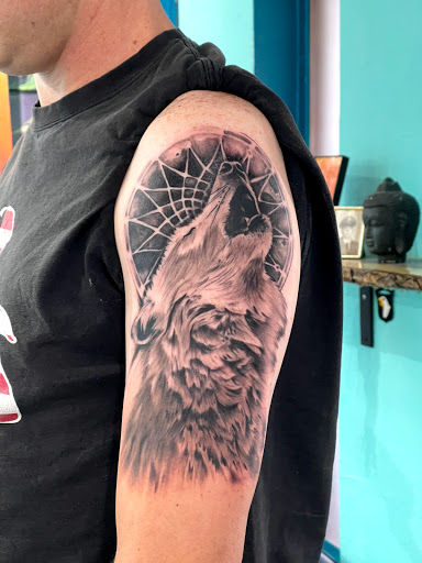 Explore half sleeve ocean tattoo ideas, creative tattoo ideas in Buckeye, available at Irie Art in Ink