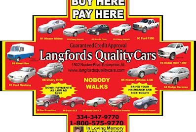 Langford Enterprise LLC. DBA LANGFORDS QUALITY CARS reviews