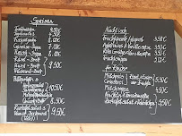 Menu / carte de Kutterschnute à Ummanz