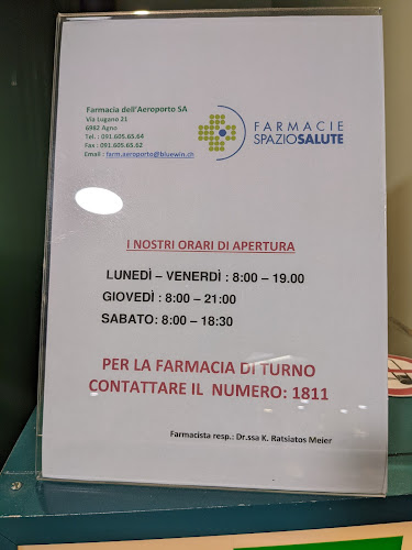 Rezensionen über Farmacia dell'Aeroporto SA Centro Agno in Lugano - Apotheke