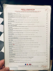 Restaurant italien Trattoria César à Paris (le menu)