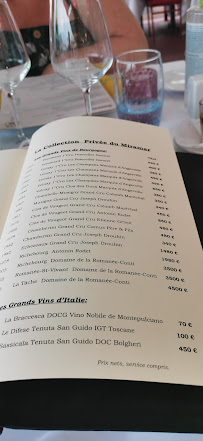 Le Miramar à Marseille menu